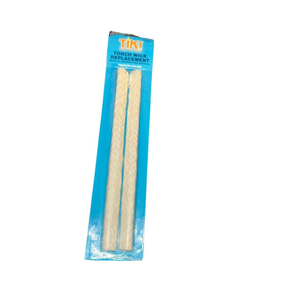 TIKI Brand 9 Inch Replacement Fiberglass Torch Torches Wicks Wick 2pk 2 Pack New